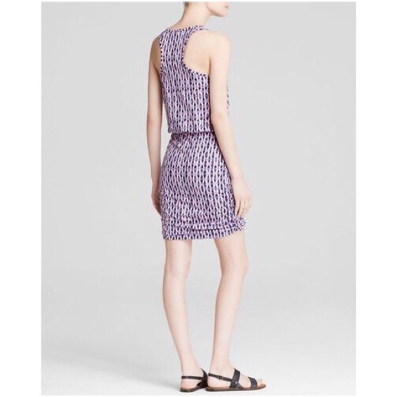 SOFT Joie Gray Bond Lattice Print Dress - Picture 3 of 6